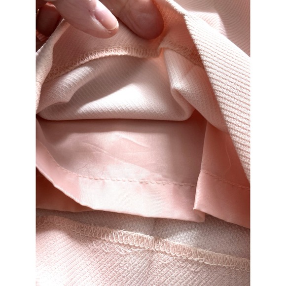 Le Suit Pantsuit Women's Two-Piece Set Blazer(14) & Pants(12) Peach Lined - Picture 15 of 16